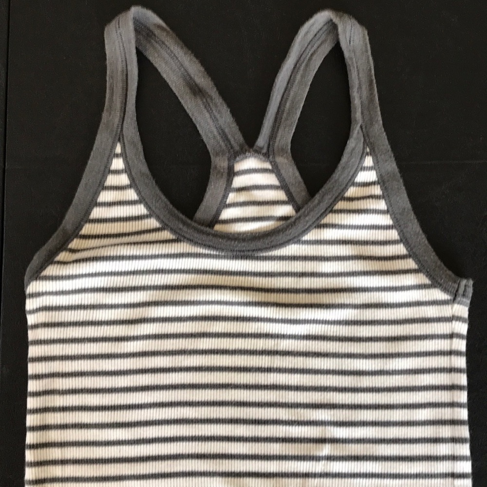Club Monaco striped Racerback tank